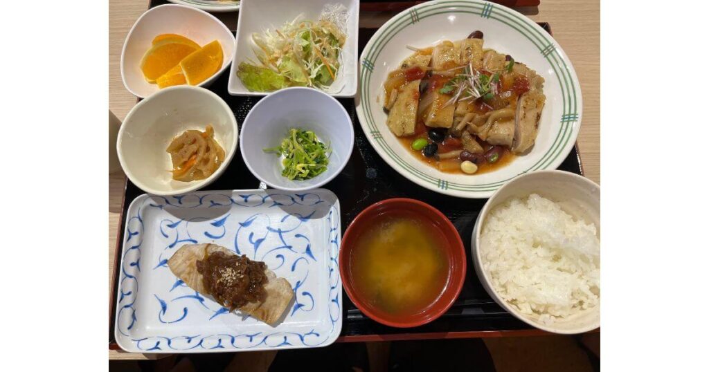 夜ご飯と勉強会後就寝