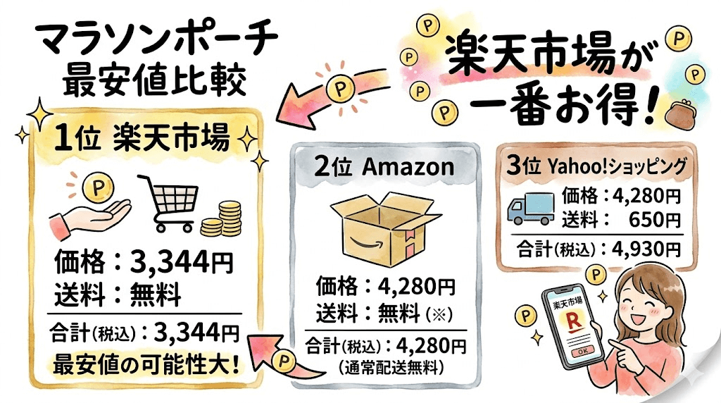 マラソンポーチ最安値