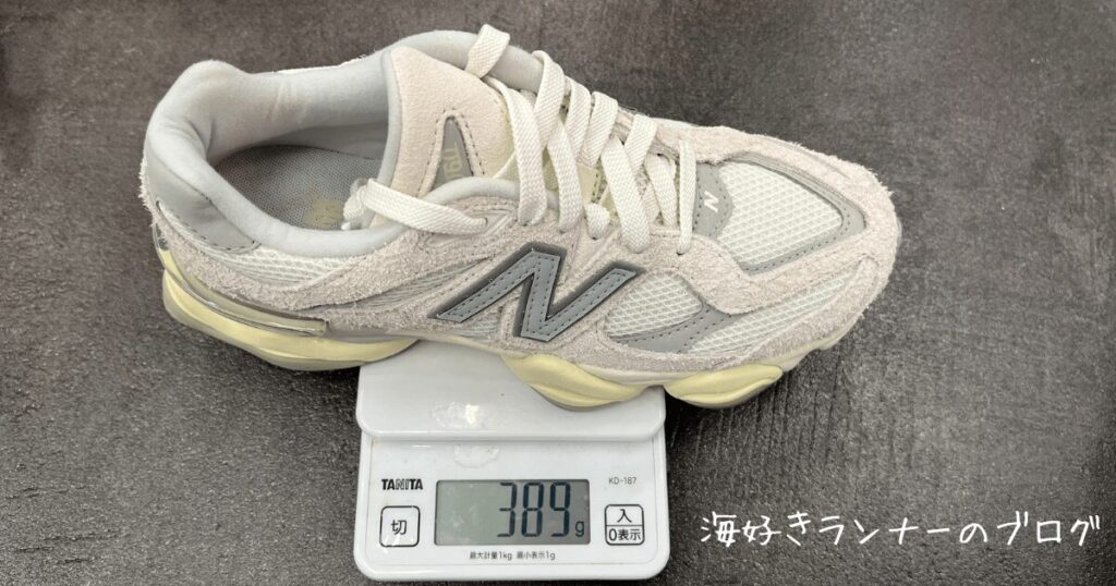 重さ:少し重めの389g