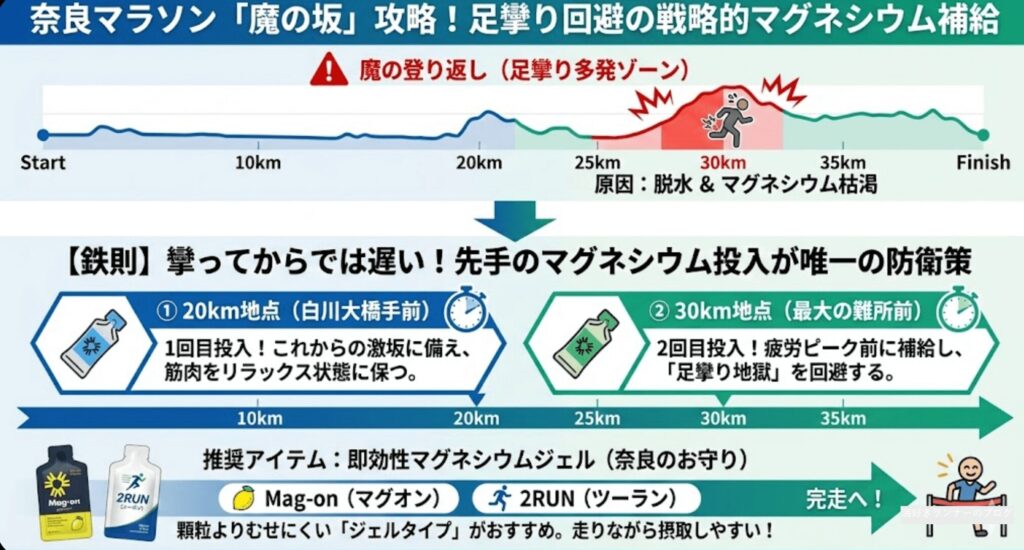 魔の30km地点を越えるためのマグネシウム対策