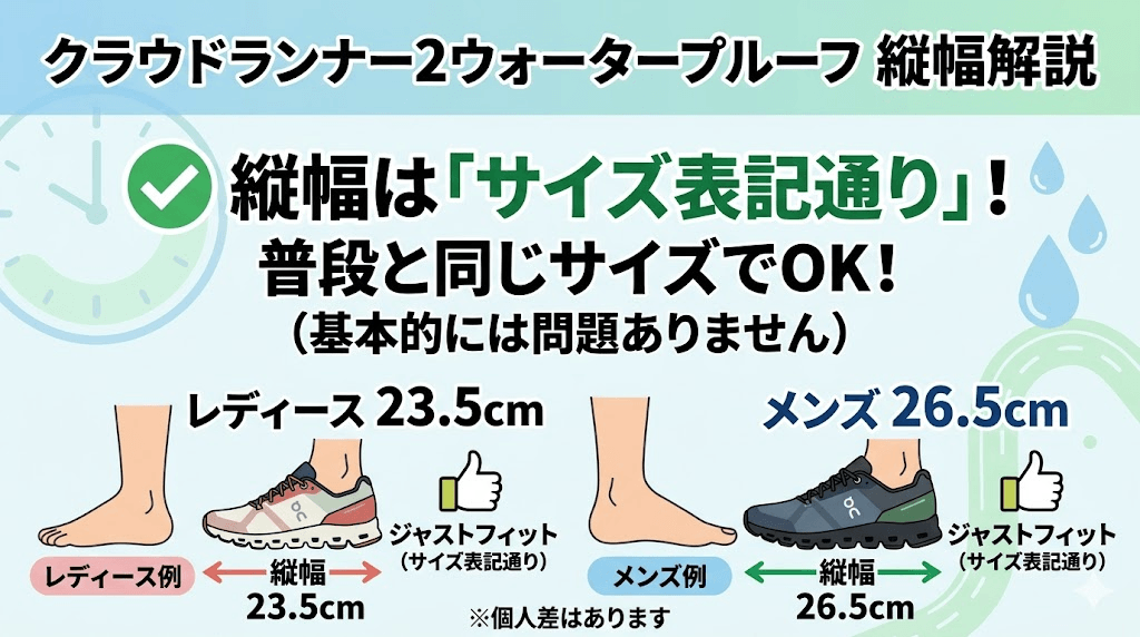 縦幅はサイズ表記通り