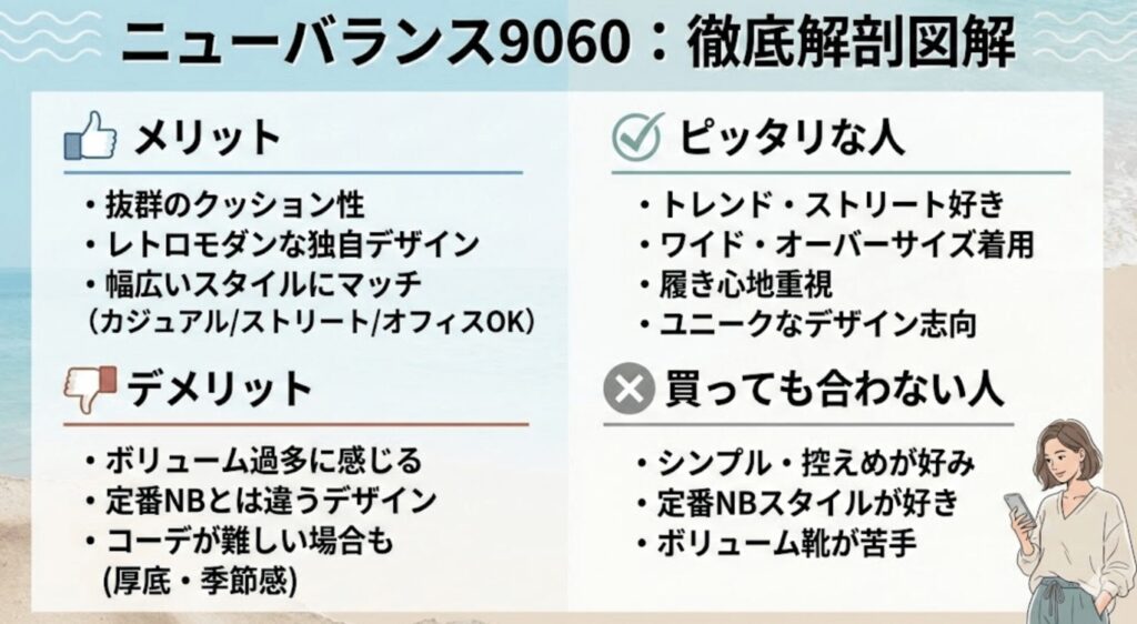 ニューバランス9060のメリット・デメリット・合う人