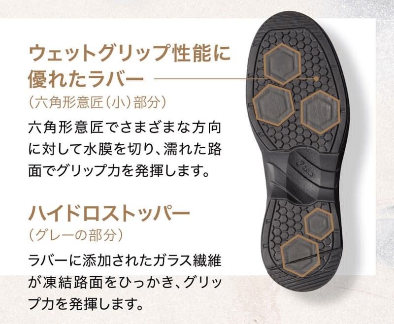 アシックス「AHAR(エーハー)」ラバー