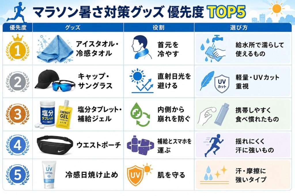 暑さ対策グッズ優先度TOPIC5