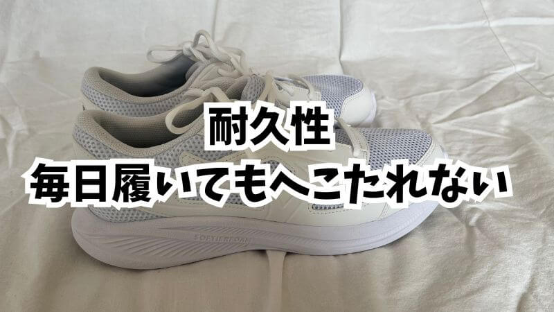 耐久性:毎日履いてもへこたれない