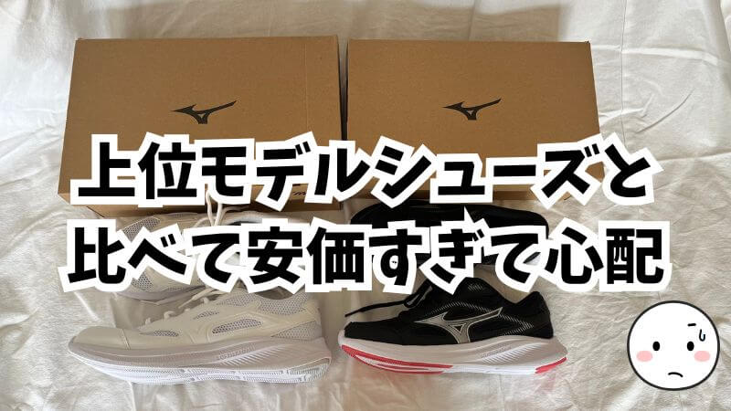 価格:上位モデルの数万円以上するシューズと比べて安価すぎて心配