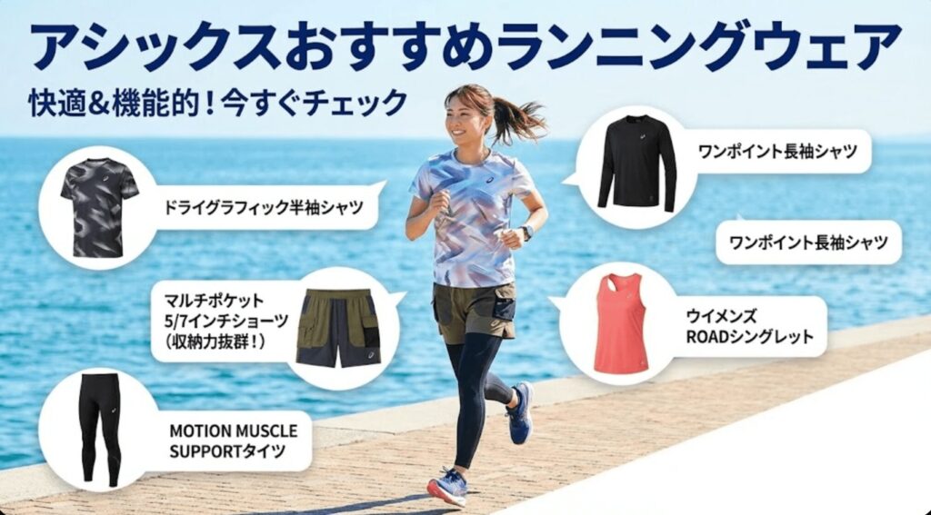 アシックスおすすめ2025！ランニングウェア