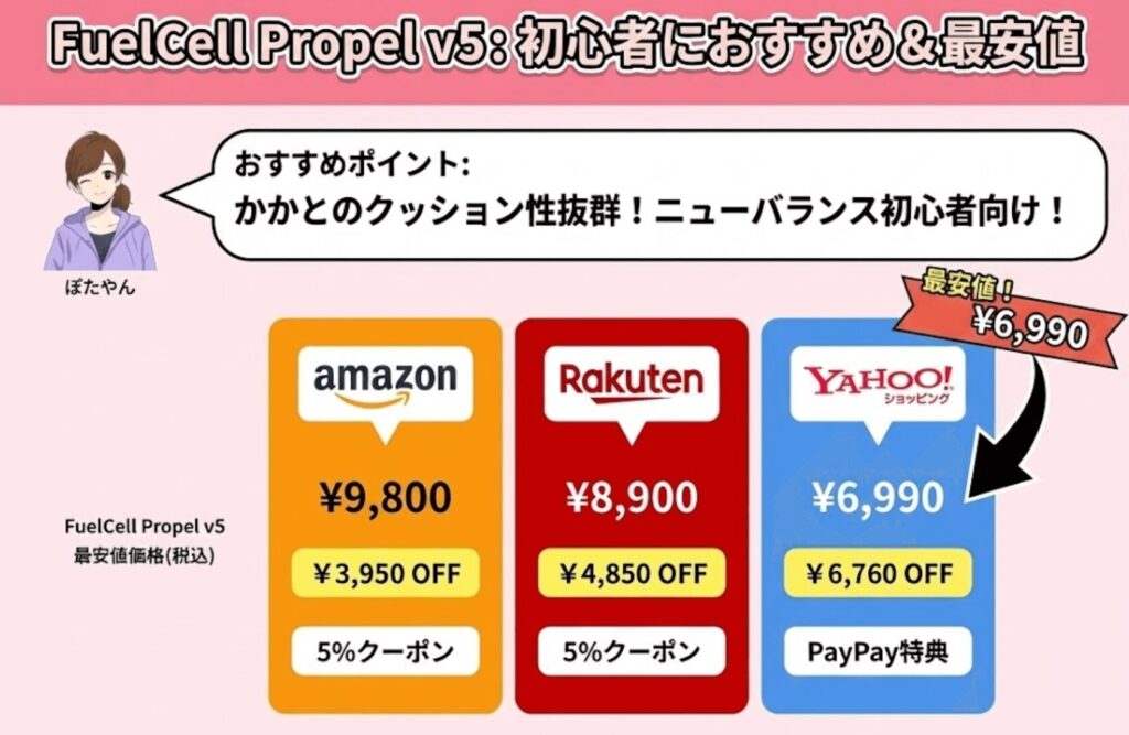 FuelCell Propel v5:初心者におすすめ＆最安値