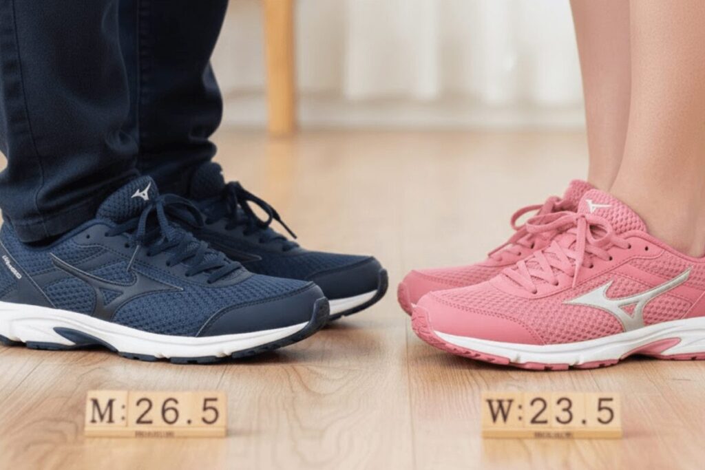 実際に買った私と夫の足と靴のサイズ