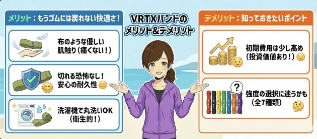 VRTXバンドのメリット・デメリット
