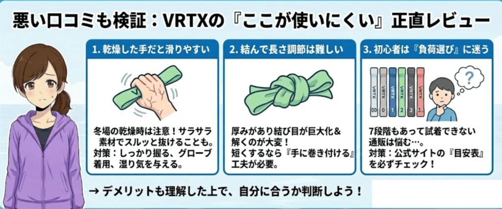 悪い口コミも検証：VRTXの「ここが使いにくい」
