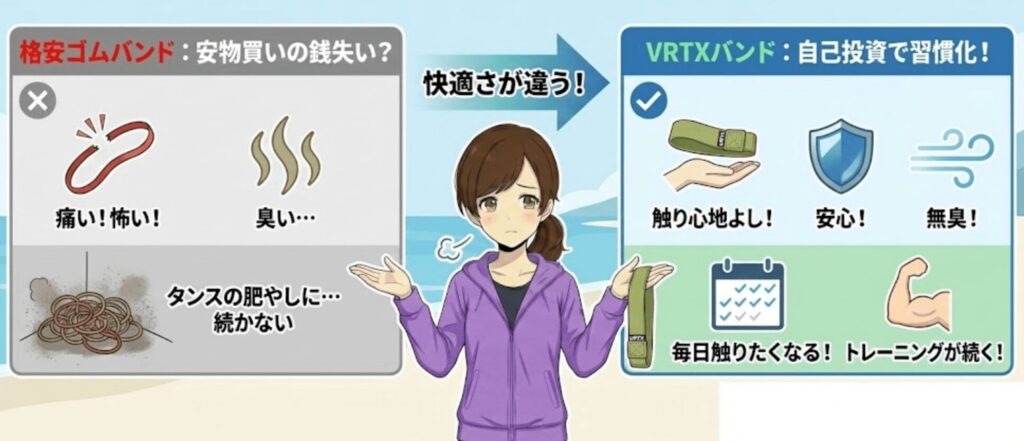 安物買いの銭失い？格安バンド vs VRTXバンドの使用感