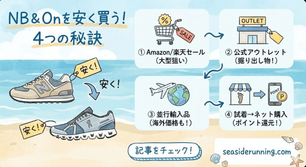 ニューバランストオン安く買う方法