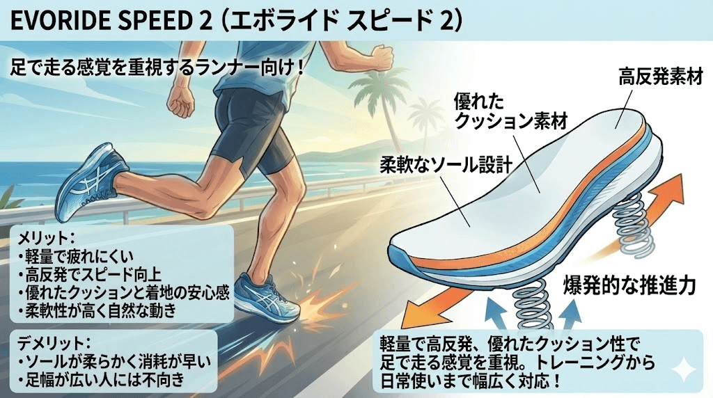 EVORIDE SPEED2のメリット・デメリット