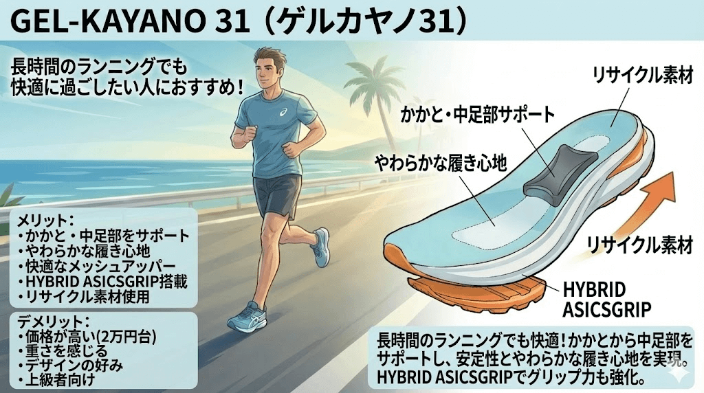 GEL-KAYANO 31(ゲルカヤノ31)のメリット・デメリット