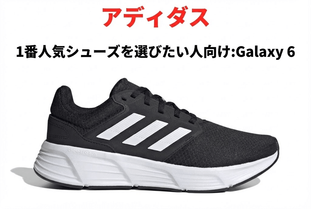 1番人気シューズを選びたい人向け:Galaxy 6