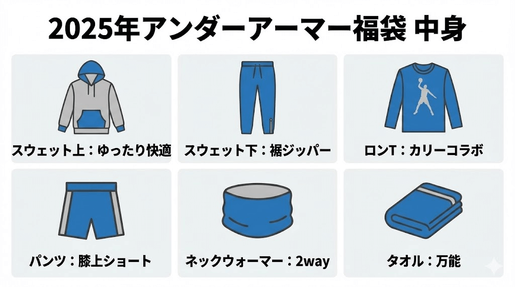 アンダーアーマー2025年メンズ福袋