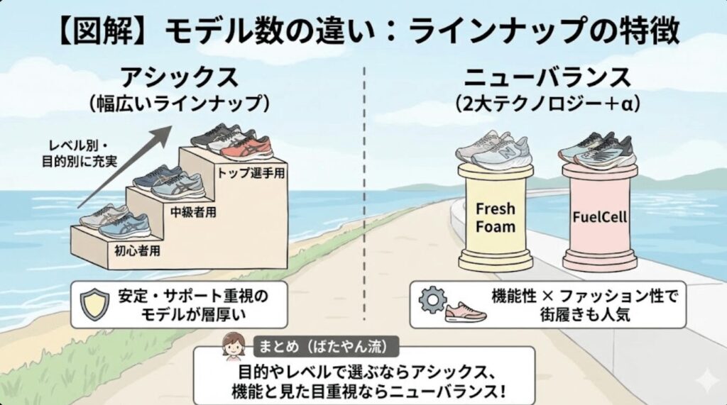 モデル数の違い