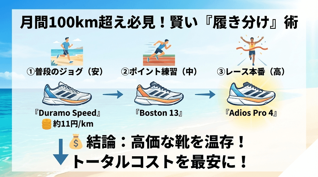 レース専用ランニングシューズの「参加費」と考える