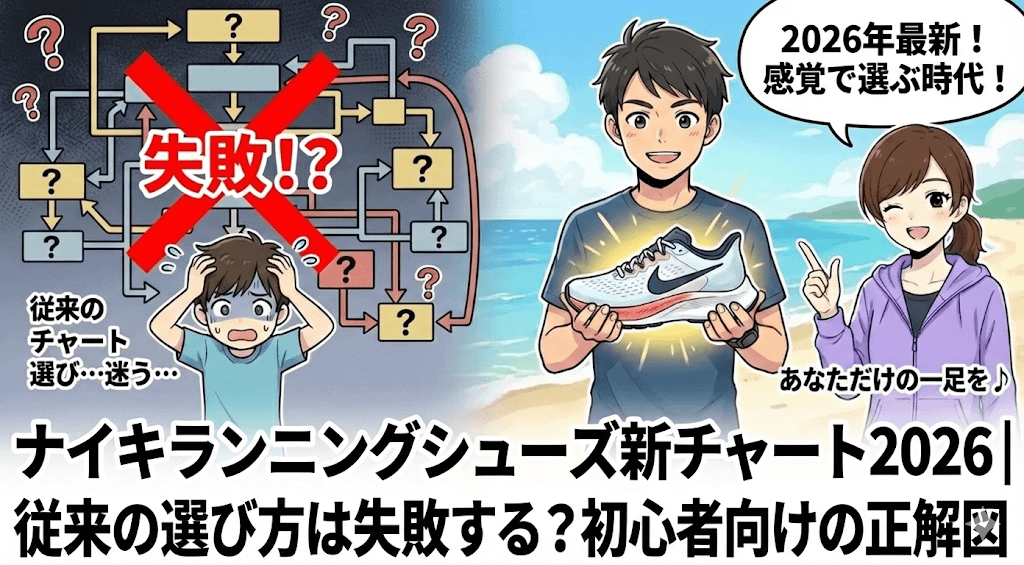 ナイキランニングシューズ新チャート2026｜従来の選び方は失敗する？初心者向けの正解図
