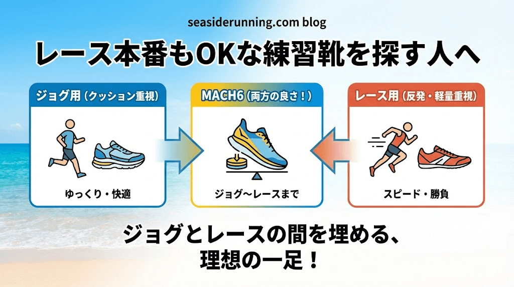 レース本番でも使える練習シューズを探している人