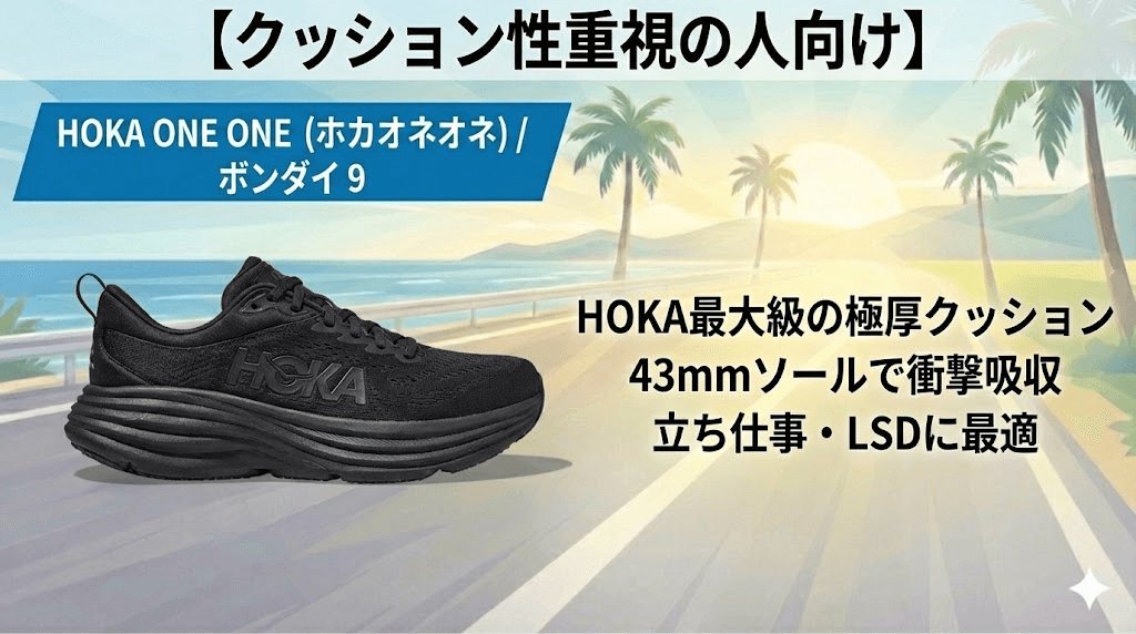 クッション性重視の人向け:ボンダイ 9 