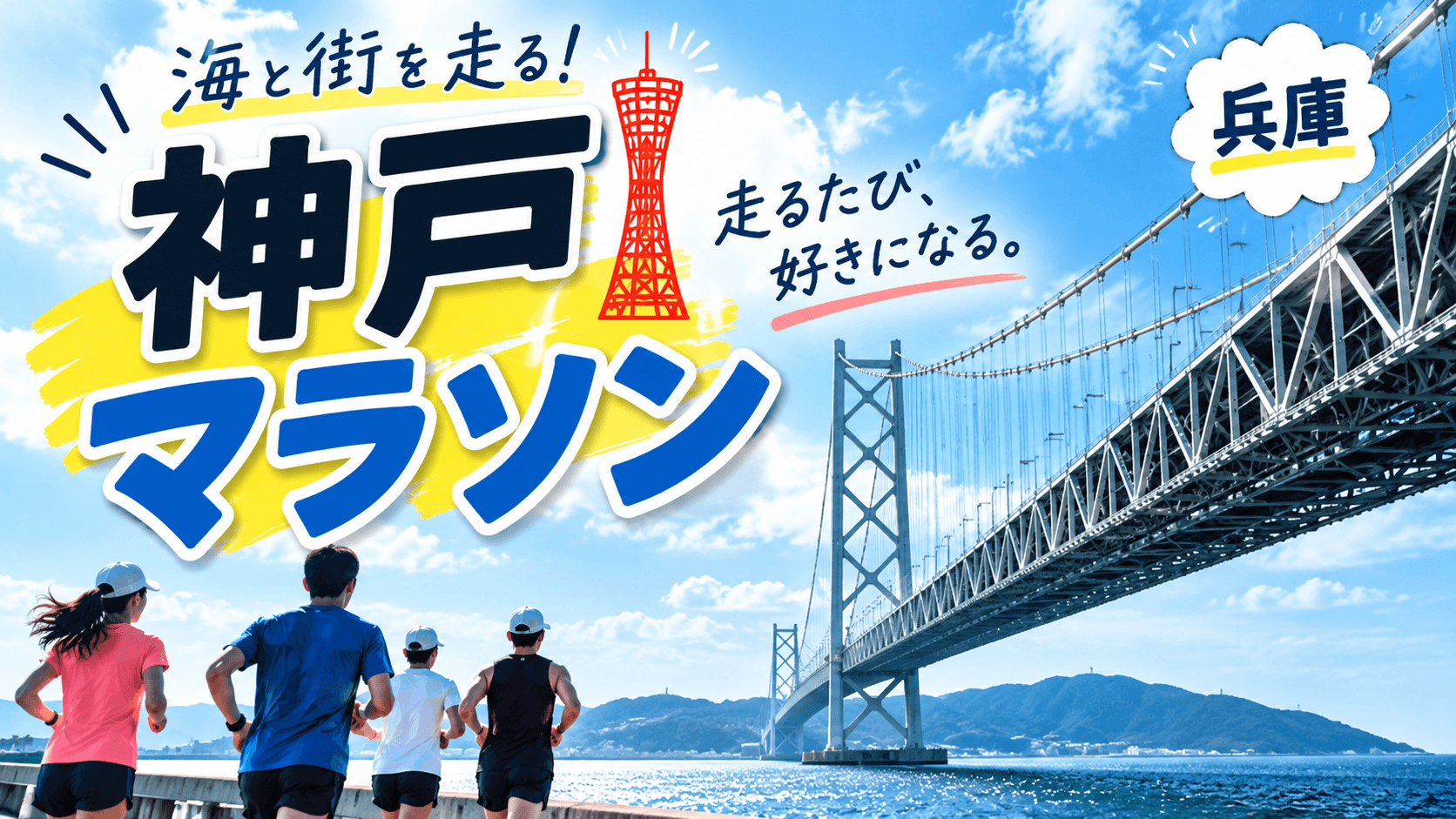 神戸マラソンコース難易度2026！高低差と攻略ポイント