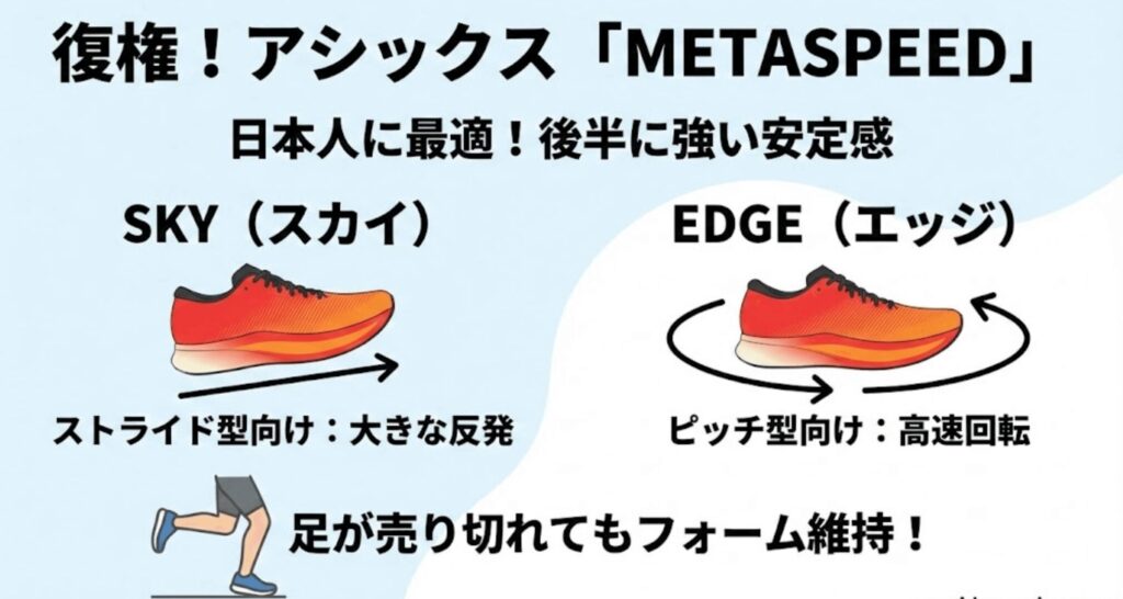 アシックス：復権を象徴する「METASPEED」シリーズ 