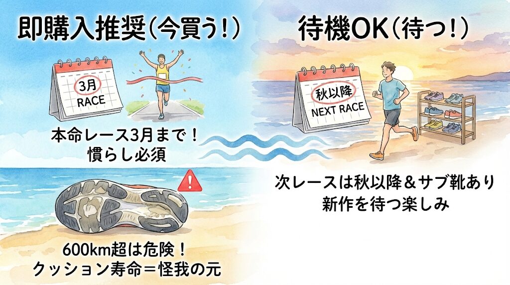 【即購入するべき】今シーズンの本命レースが3月までの人