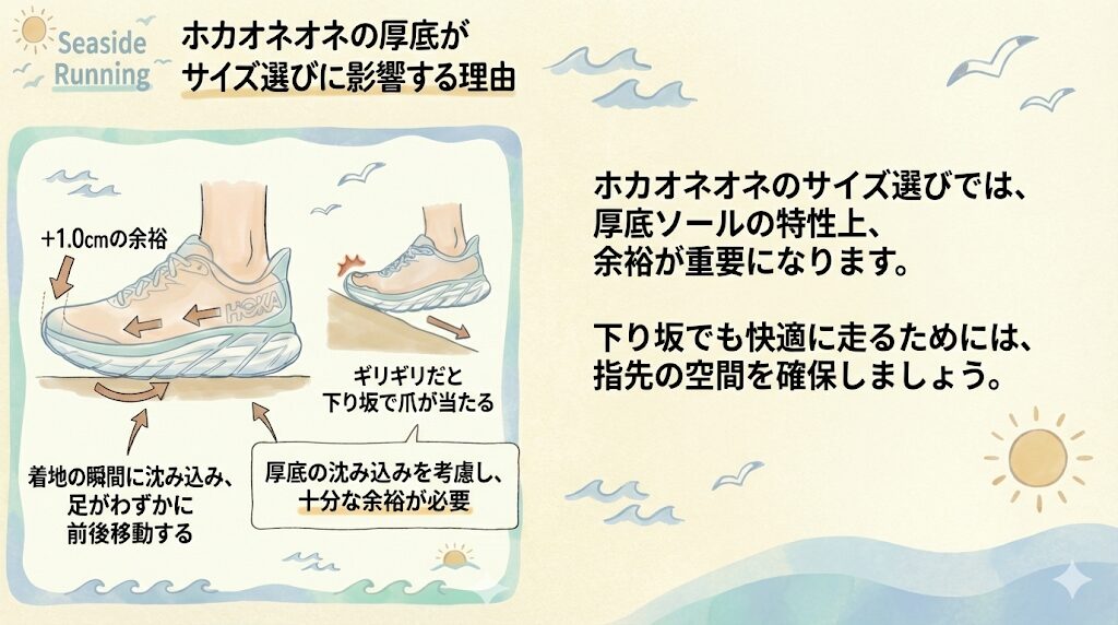 多くの人が誤解している「捨て寸」の常識！ホカオネオネは厚底だからこそ余裕が必要