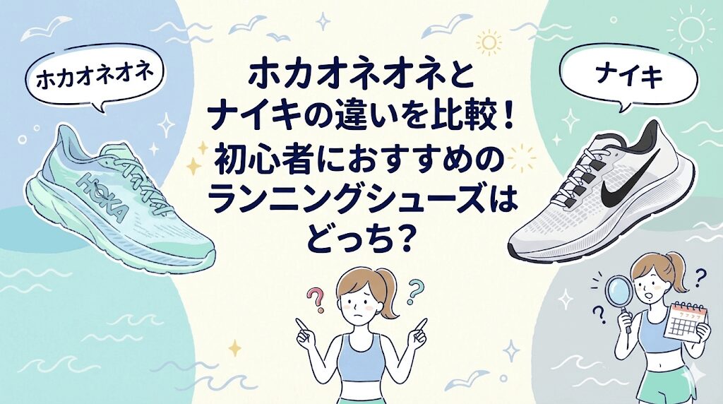 ホカオネオネとナイキの違いを比較！ 初心者におすすめのランニングシューズはどっち？