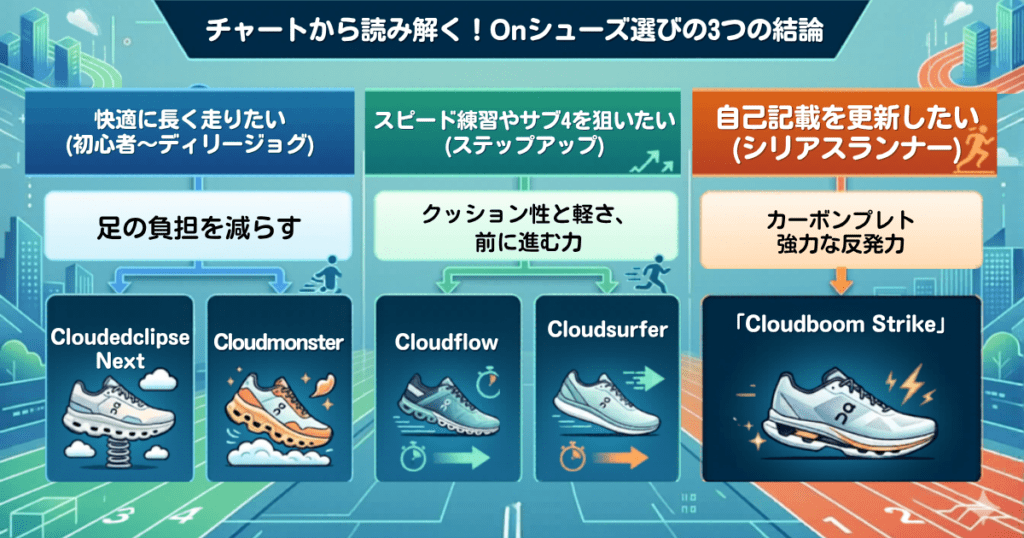 On(オン)ランニングシューズ チャート 2026年版