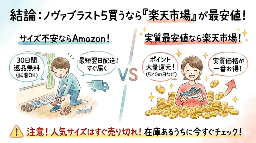 まとめ:ノヴァブラスト5を買うなら楽天市場が最安値