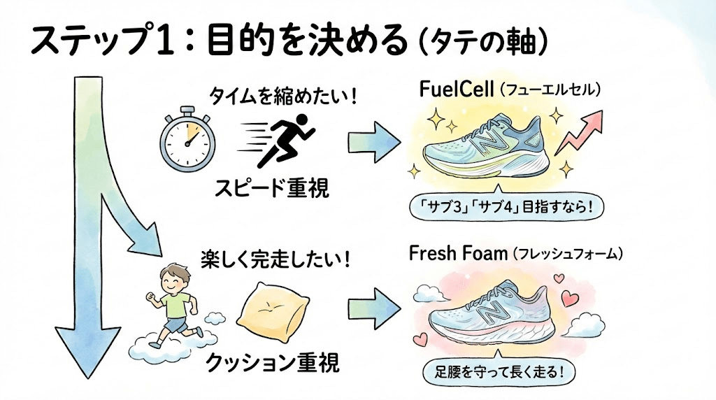ステップ1：目的を決める（タテの軸）