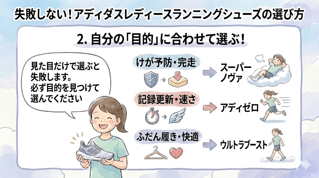 自分の「目的」にあわせる