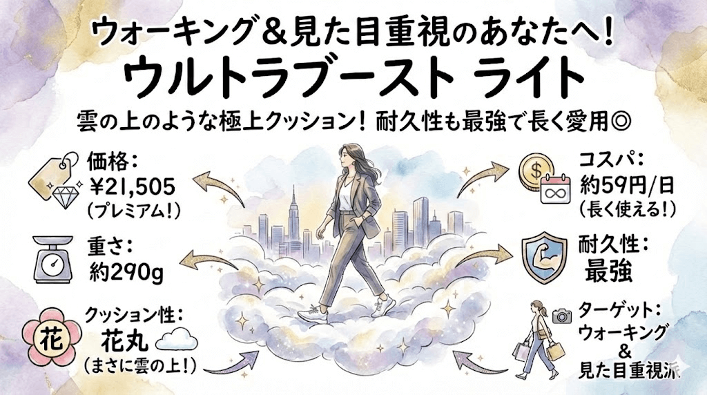 ウォーキング&見た目重視のあなたへウルトラブースト