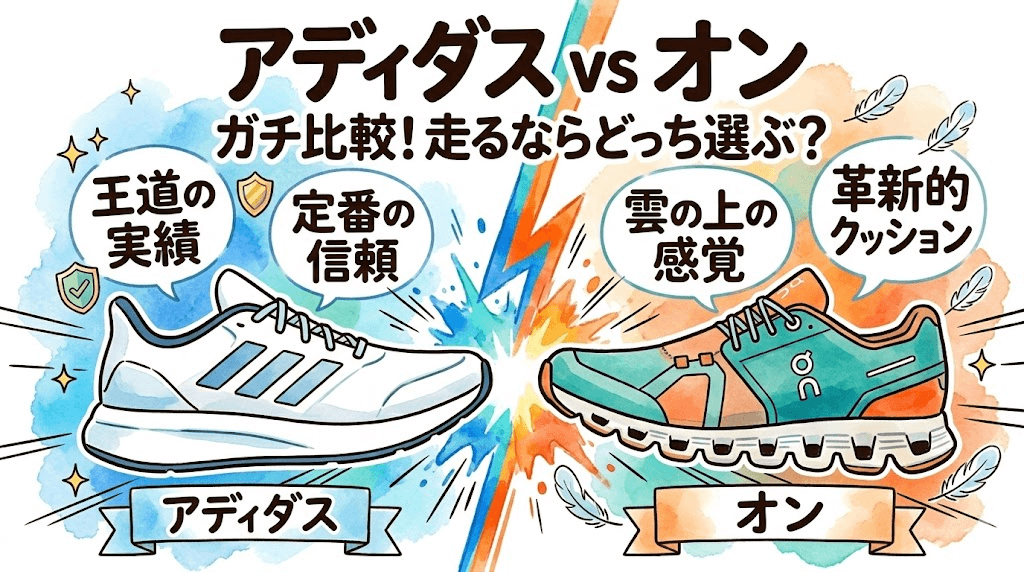 アディダスとオンを比較!どっちがいい?違いを解説