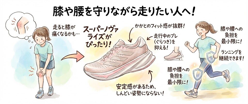 膝や腰を守りながら走りたい人