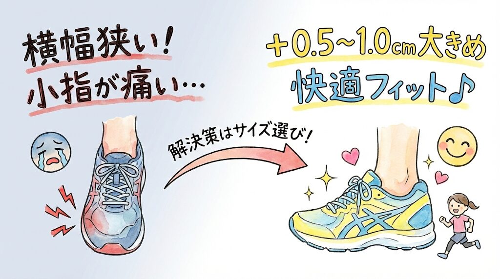 「横幅が狭くてきつい」という意見