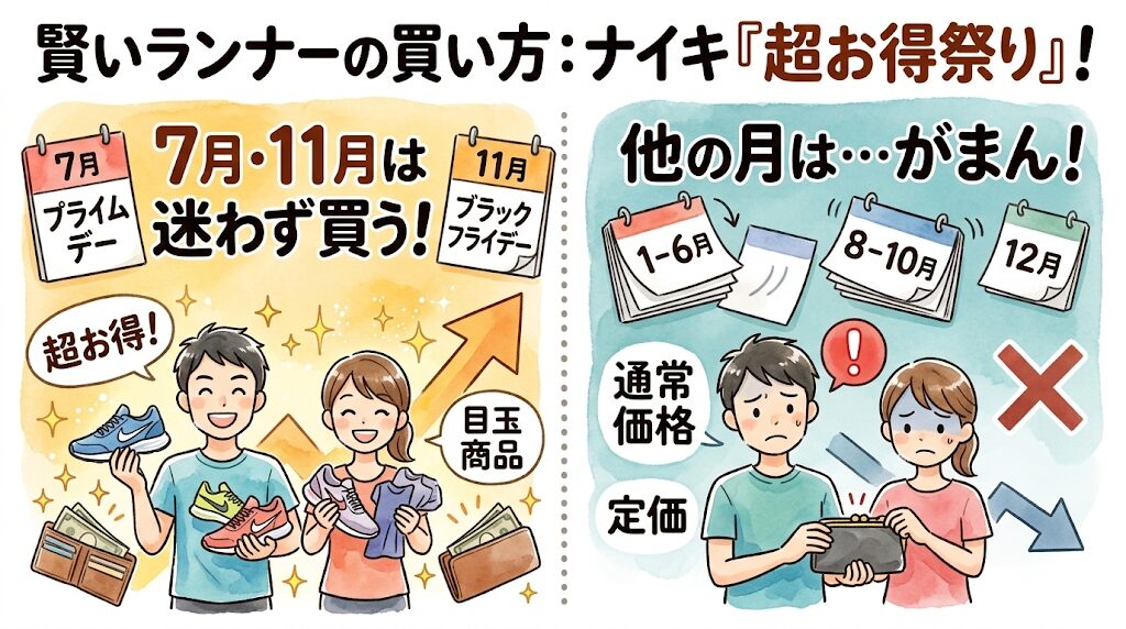7月と11月はナイキの「祭り」！迷わず買うべき月