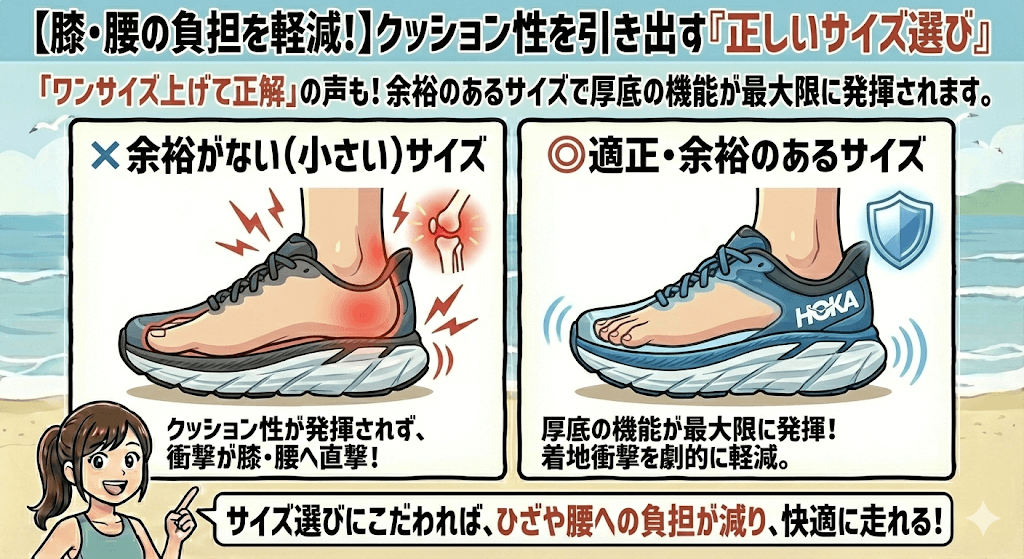 「膝の痛みが消えた」という人が選んでいる適正なサイズ選び