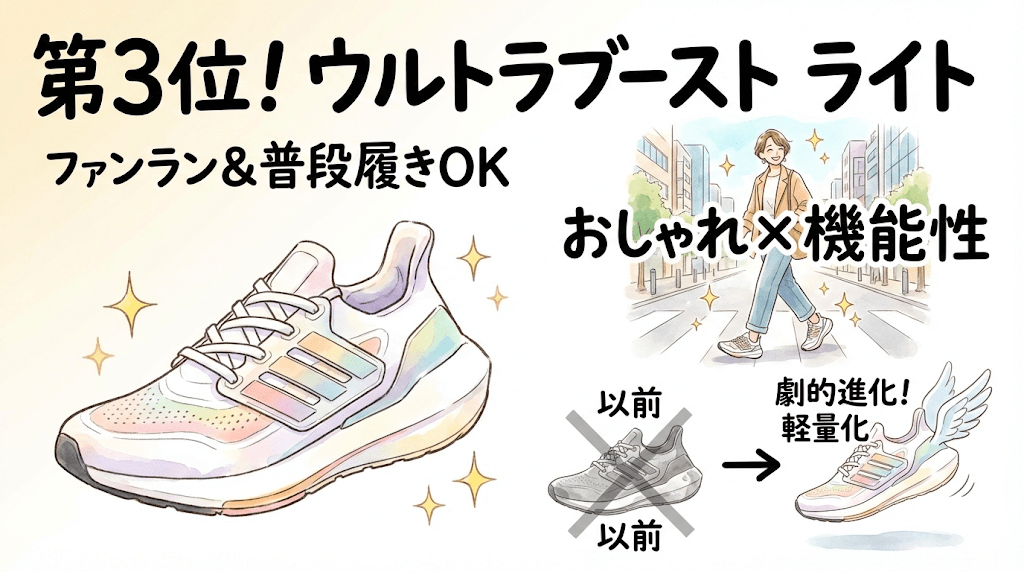 第3位:ウルトラブースト ライト(ULTRABOOST LIGHT)
