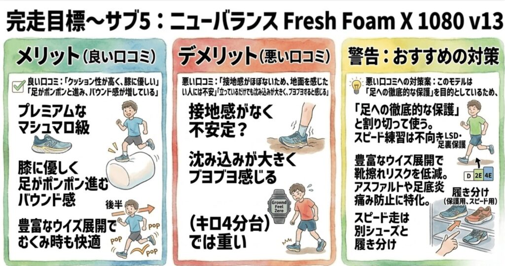 フレッシュフォーム X 1080 v13の口コミ