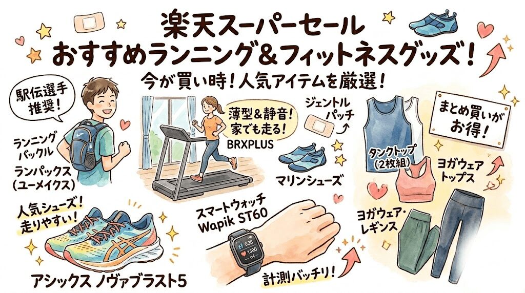 楽天スーパーセールでおすすめランニンググッズ