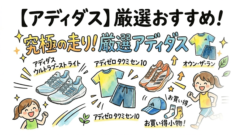 【アディダス】ランニンググッズおすすめ