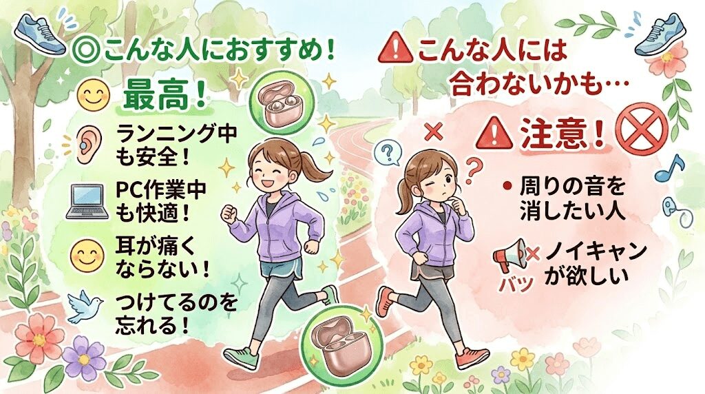 HUAWEI FreeClip 2のおすすめな人