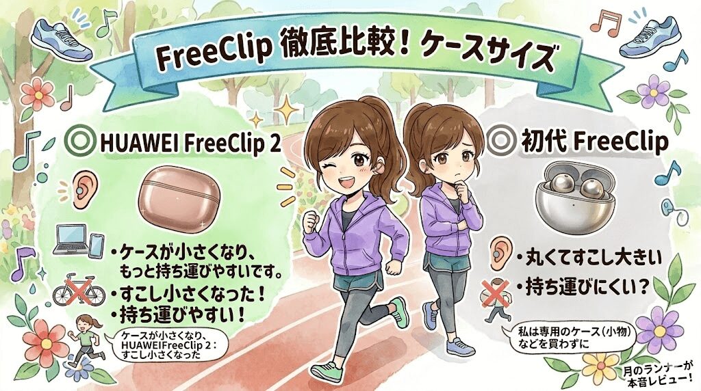 ケースの形：前のモデルよりすこし小さく！