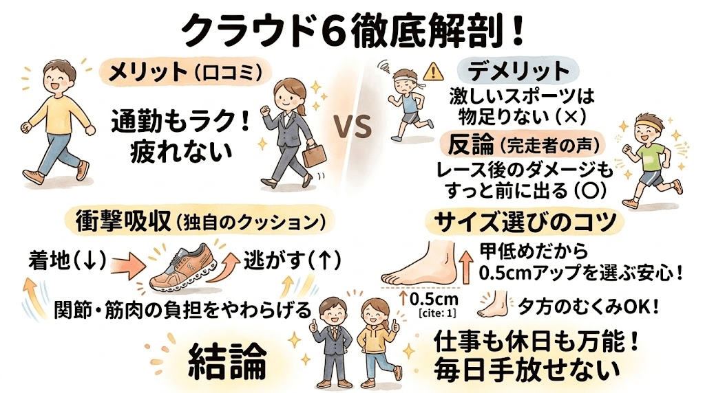 おしゃれと機能性を両立させたいなら、オンのクラウド6