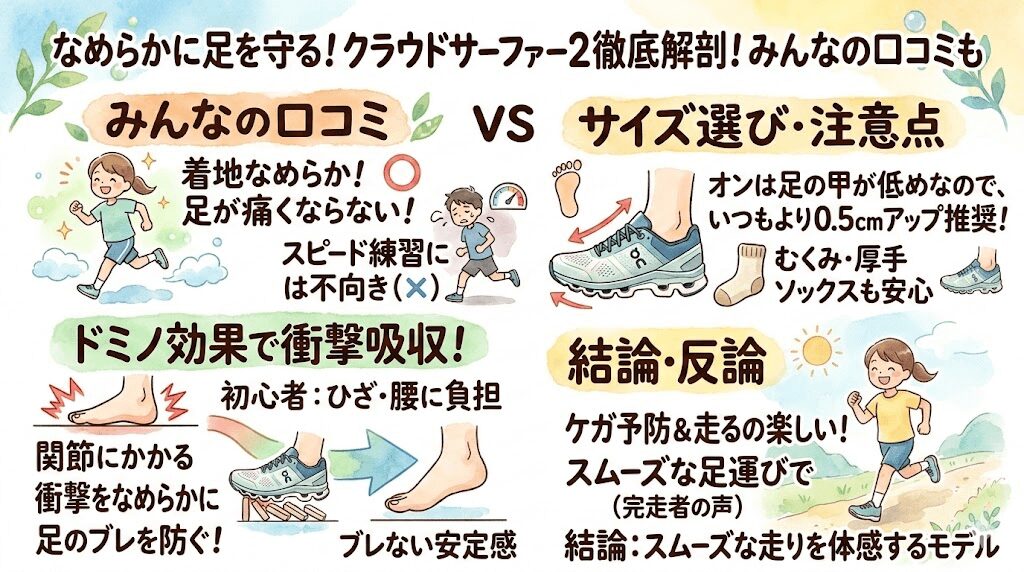 走るのが楽しくなる滑らかさなら、オンのクラウドサーファー