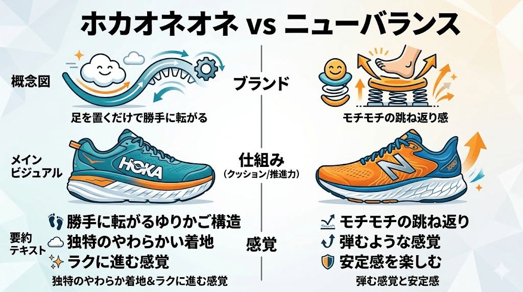 クッション性と推進力の違い